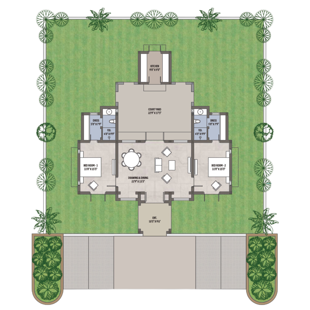 Villa floor plan